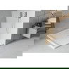 Mexen Flat slim rectangular shower tray 100 x 80 cm, White, chrome siphon - 40108010