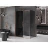 Mexen Velar sliding shower enclosure 150 x 70 cm, graphite, brushed copper - 871-150-070-41-65
