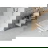 Mexen Flat slim rectangular shower tray 140 x 70 cm, White , chrome siphon - 40107014