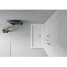 Mexen Flat rectangular shower tray slim 140 x 70 cm, white, chrome siphon - 40107014