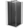Mexen Velar sliding shower cabin 120 x 120 cm, graphite, brushed gun gray - 871-120-120-41-66