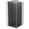 Mexen Velar sliding shower enclosure 120 x 120 cm, graphite, brushed gun gray - 871-120-120-41-66