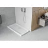 Mexen Flat slim rectangular shower tray 120 x 70 cm, White, chrome siphon - 40107012