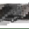 Mexen Velar sliding shower cabin 100 x 85 cm, graphite, brushed gun gray - 871-100-085-41-66