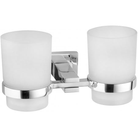 Mexen Vane double toothbrush cup, Chrome - 7020952-00