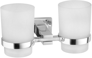 Mexen Vane double toothbrush cup, Chrome - 7020952-00