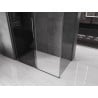 Mexen Velar sliding shower cabin 140 x 75 cm, graphite, brushed gun gray - 871-140-075-41-66