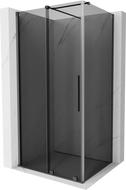 Mexen Velar sliding shower cabin 140 x 90 cm, graphite, brushed gun gray - 871-140-090-41-66
