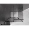 Mexen Velar sliding shower cabin 140 x 90 cm, graphite, brushed gun gray - 871-140-090-41-66