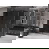 Mexen Velar sliding shower enclosure 150 x 70 cm, graphite, brushed gun gray - 871-150-070-41-66