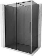 Mexen Velar sliding shower cabin 150 x 80 cm, graphite, brushed gun gray - 871-150-080-41-66