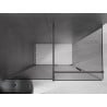 Mexen Velar sliding shower enclosure 150 x 70 cm, graphite, brushed gun grey - 871-150-070-41-66