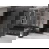 Mexen Velar sliding shower enclosure 160 x 100 cm, graphite, brushed gun gray - 871-160-100-41-66