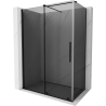 Mexen Velar sliding shower enclosure 150 x 75 cm, graphite, black - 871-150-075-41-70