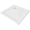 Mexen Flat slim square shower tray 90 x 90 cm, White, chrome siphon - 40109090