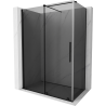 Mexen Velar sliding shower cabin 150 x 90 cm, graphite, black - 871-150-090-41-70
