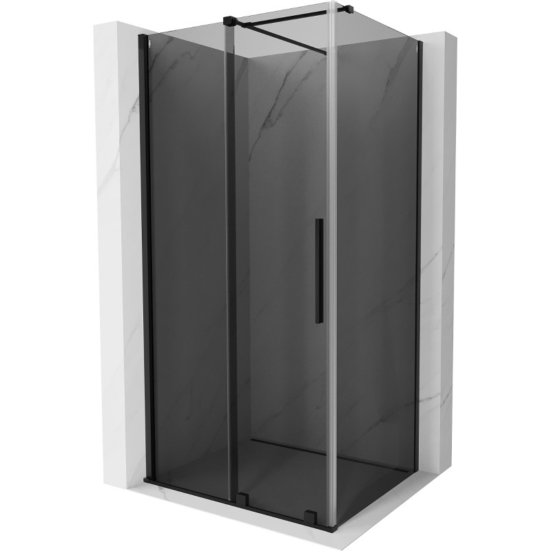 Mexen Velar sliding shower enclosure 90 x 80 cm, graphite, black - 871-090-080-41-70