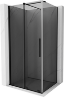 Mexen Velar sliding shower enclosure 90 x 80 cm, graphite, black - 871-090-080-41-70