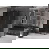 Mexen Velar sliding shower cabin 100 x 70 cm, graphite, black - 871-100-070-41-70