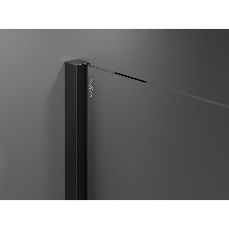Mexen Velar sliding shower enclosure 90 x 80 cm, graphite, black - 871-090-080-41-70