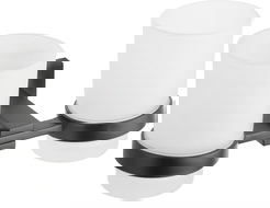 Mexen Vane double toothbrush cup, Black - 7020952-70