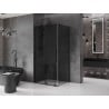 Mexen Velar Sliding Shower Enclosure 110 x 120 cm, Graphite, Black - 871-110-120-41-70