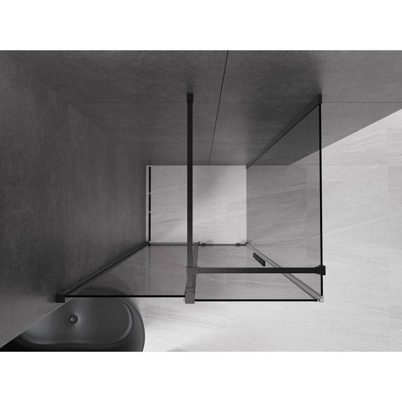 Mexen Velar sliding shower enclosure 120 x 70 cm, graphite, black - 871-120-070-41-70