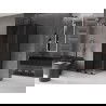 Mexen Velar sliding shower cabin 100 x 100 cm, graphite, black - 871-100-100-41-70
