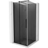 Mexen Velar sliding shower cabin 100 x 100 cm, graphite, black - 871-100-100-41-70
