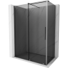 Mexen Velar sliding shower cabin 150 x 90 cm, graphite, gun metal - 871-150-090-41-95