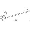 Mexen Rufo towel rack, chrome - 7050924-00