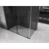 Mexen Velar sliding shower enclosure 160 x 75 cm, graphite, gun metal - 871-160-075-41-95