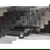 Mexen Velar sliding shower cabin 160 x 90 cm, graphite, gun metal - 871-160-090-41-95