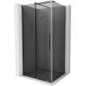 Mexen Velar sliding shower cabin 130 x 100 cm, graphite, gun metal - 871-130-100-41-95