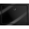 Mexen Flat slim rectangular shower tray 100 x 80 cm, Black, Black siphon - 40708010B