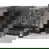 Mexen Velar sliding shower cabin 100 x 110 cm, graphite, gun metal - 871-100-110-41-95