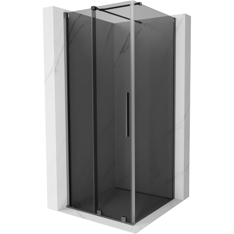 Mexen Velar sliding shower cabin 120 x 120 cm, graphite, gun metal - 871-120-120-41-95