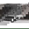Mexen Velar sliding shower enclosure 100 x 70 cm, graphite, brushed nickel - 871-100-070-41-97
