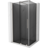 Mexen Velar sliding shower enclosure 110 x 90 cm, graphite, brushed nickel - 871-110-090-41-97