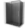 Mexen Velar sliding shower enclosure 160 x 70 cm, graphite, brushed nickel - 871-160-070-41-97
