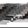 Mexen Velar sliding shower enclosure 160 x 90 cm, graphite, brushed nickel - 871-160-090-41-97