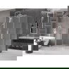 Mexen Velar sliding shower enclosure 90 x 70 cm, frost, white - 871-090-070-31-20