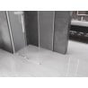 Mexen Velar sliding shower enclosure 110 x 75 cm, frost, white - 871-110-075-31-20