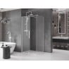 Mexen Velar sliding shower enclosure 120 x 75 cm, frosted, white - 871-120-075-31-20