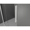 Mexen Velar sliding shower enclosure 120 x 75 cm, frosted, white - 871-120-075-31-20