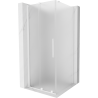 Mexen Velar shower enclosure sliding 90 x 90 cm, frost, white - 871-090-090-31-20
