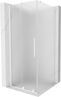 Mexen Velar sliding shower cabin 90 x 90 cm, frost, white - 871-090-090-31-20
