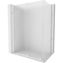 Mexen Velar sliding shower cabin 150 x 70 cm, frost, white - 871-150-070-31-20