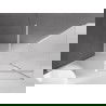 Mexen Velar sliding shower cubicle 140 x 85 cm, frost, white - 871-140-085-31-20