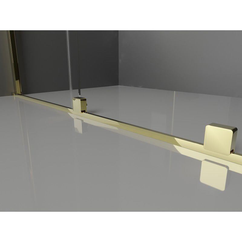 Mexen Velar sliding shower cabin 90 x 120 cm, frost, gold - 871-090-120-31-50